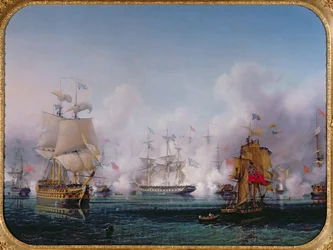 Episode uit de Slag bij Navarino, 20 oktober 1827, ca. 1853